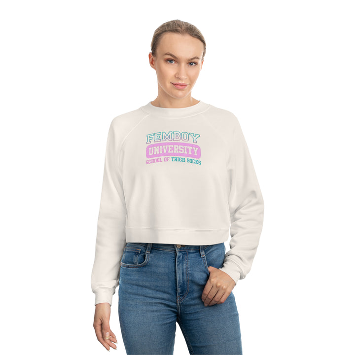 Femboy University Cropped Sweater - Femboyzone