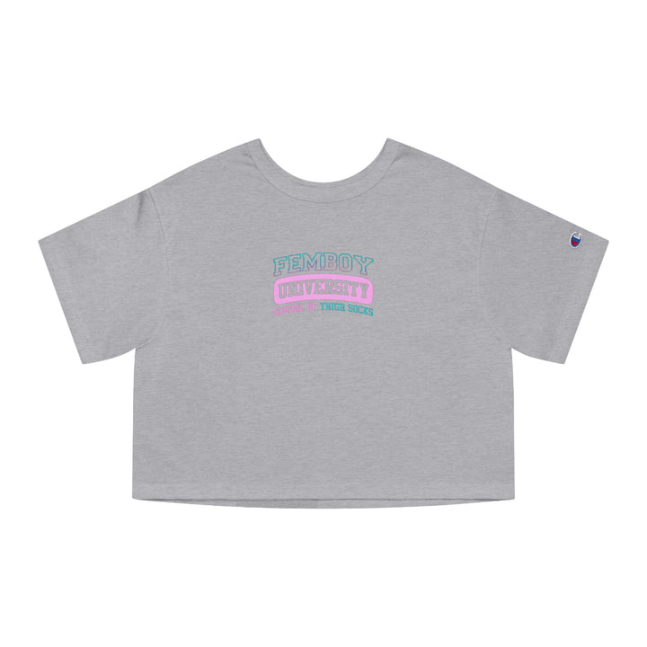 Femboy University Cropped Shirt - Femboyzone