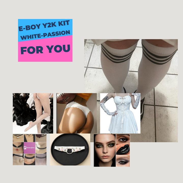 E-Boy Y2K clothing set- Transformation to E-Femboy find your dark passion - Femboyzone