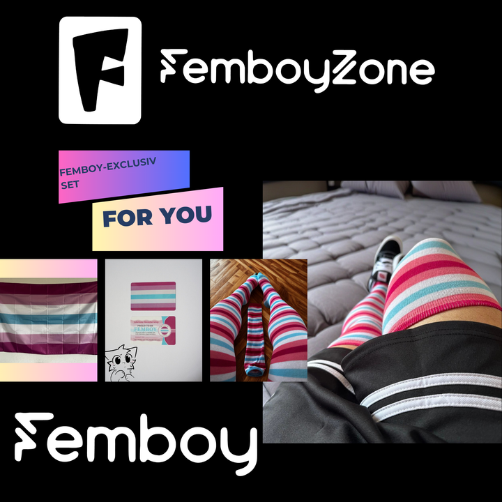Femboy Exklusives Set - Prost, ein hübscher Femboy zu sein Edition Femboyflag