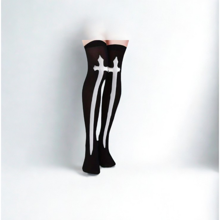 🖤 Thigh High Socks – Shadow Hunter Edition 🖤