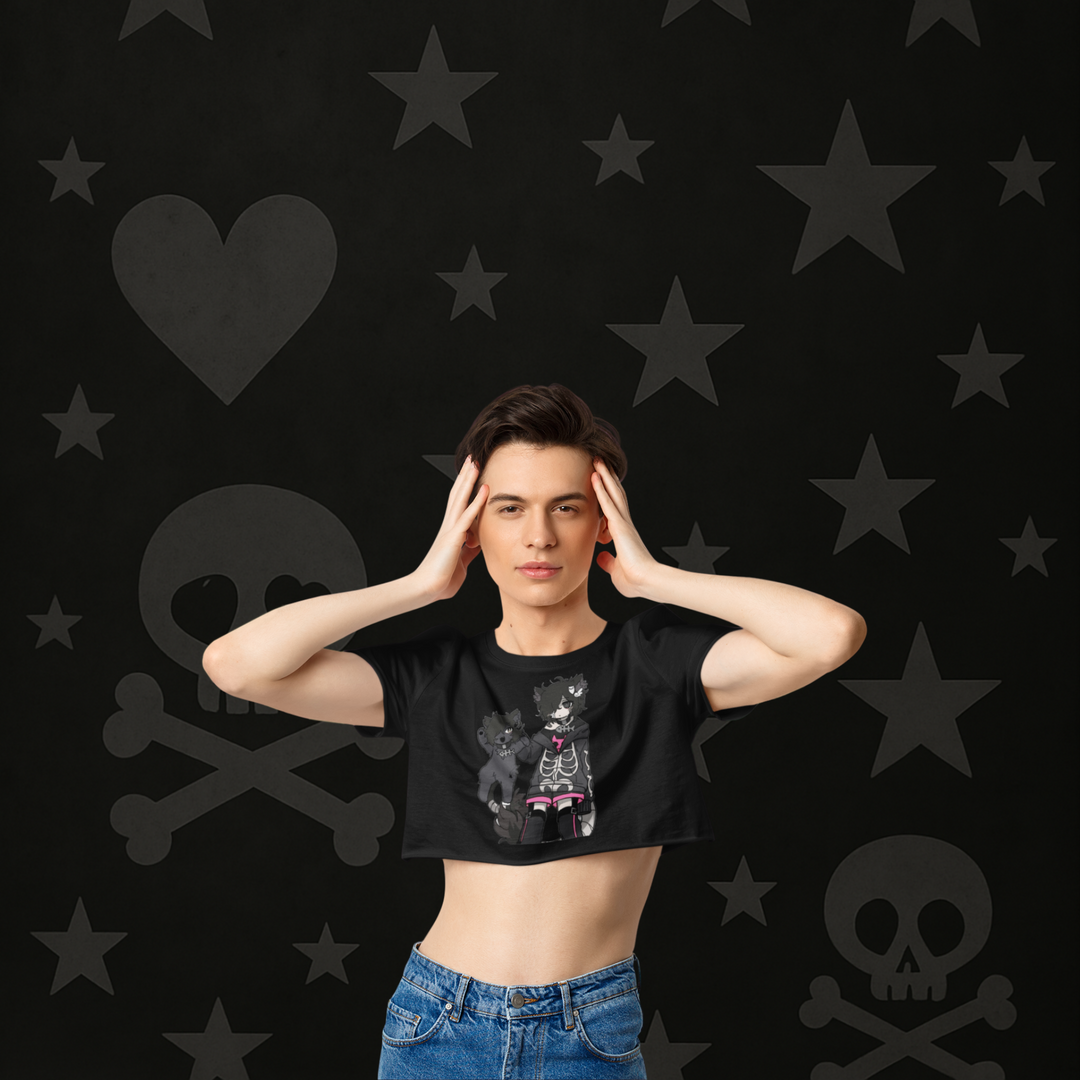 E-Boy Cropped Shirt - Emo Vibes