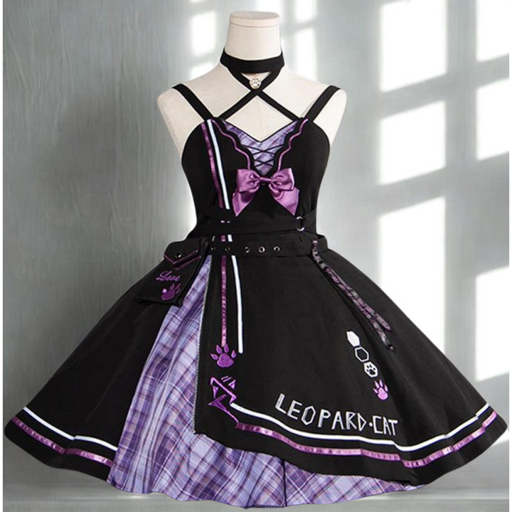 Femboy Neko  Dress - Kawaii Leopard