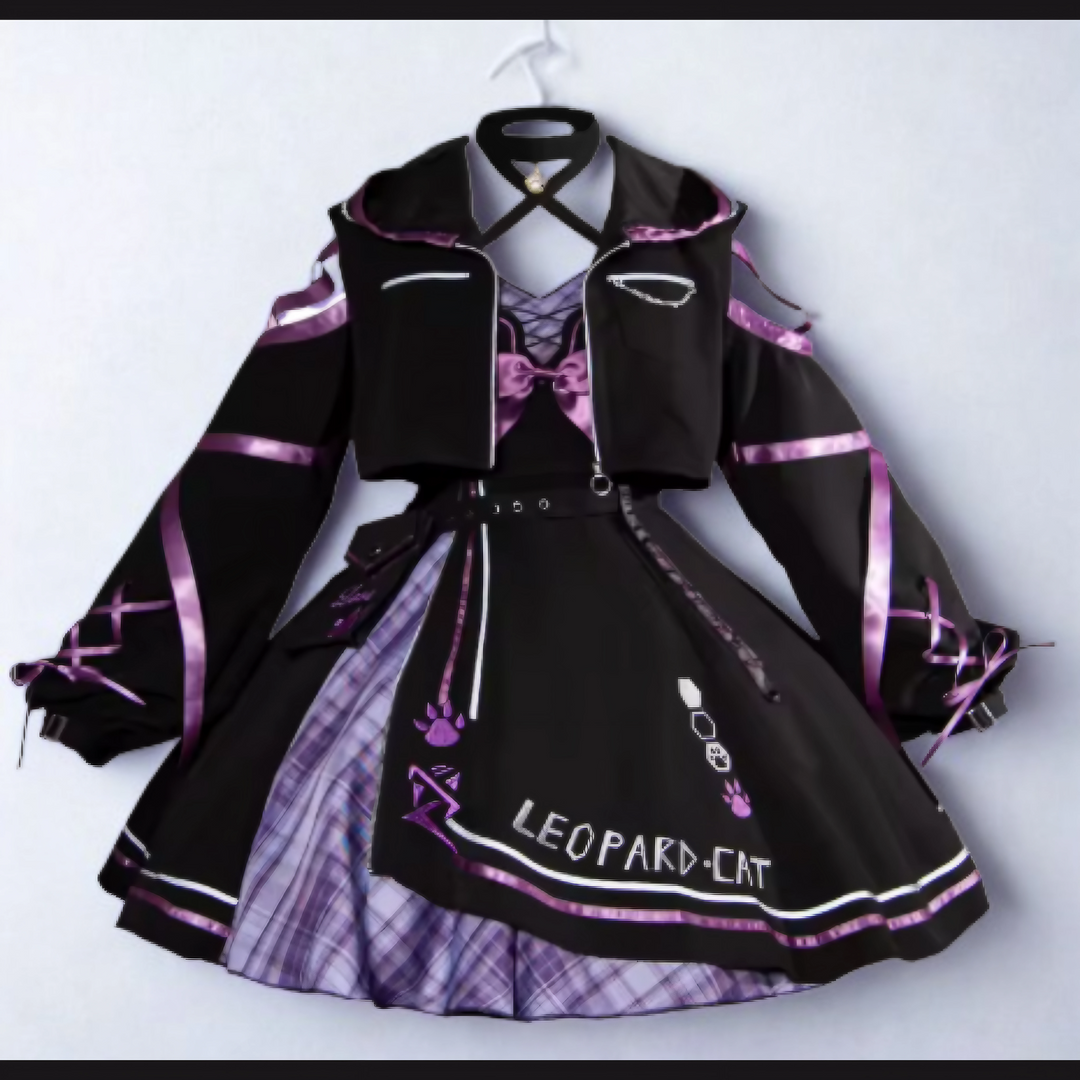Femboy Neko  Dress - Kawaii Leopard