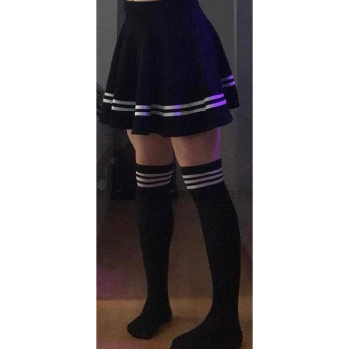 Femboy Starterkit Edition - Discover Your Style, Black Y2K Skirt, Thigh High Socks, Fingerless Gloves, Lolita Kit, Kawaii Gloves, Gift - Femboyzone