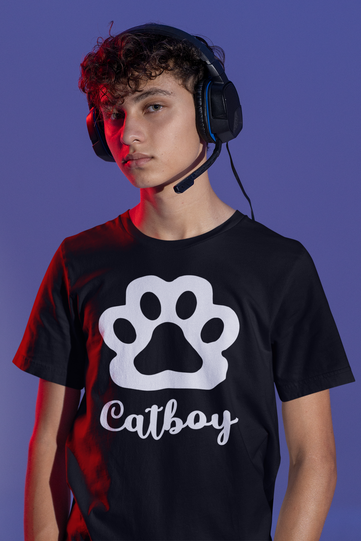 Catboy Shirt mit Pfote