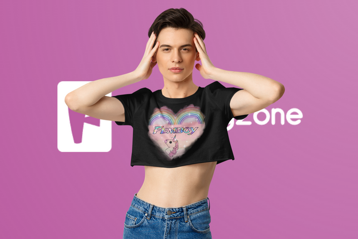 LGBTQ+ Femboy Pride Kurzes Shirt
