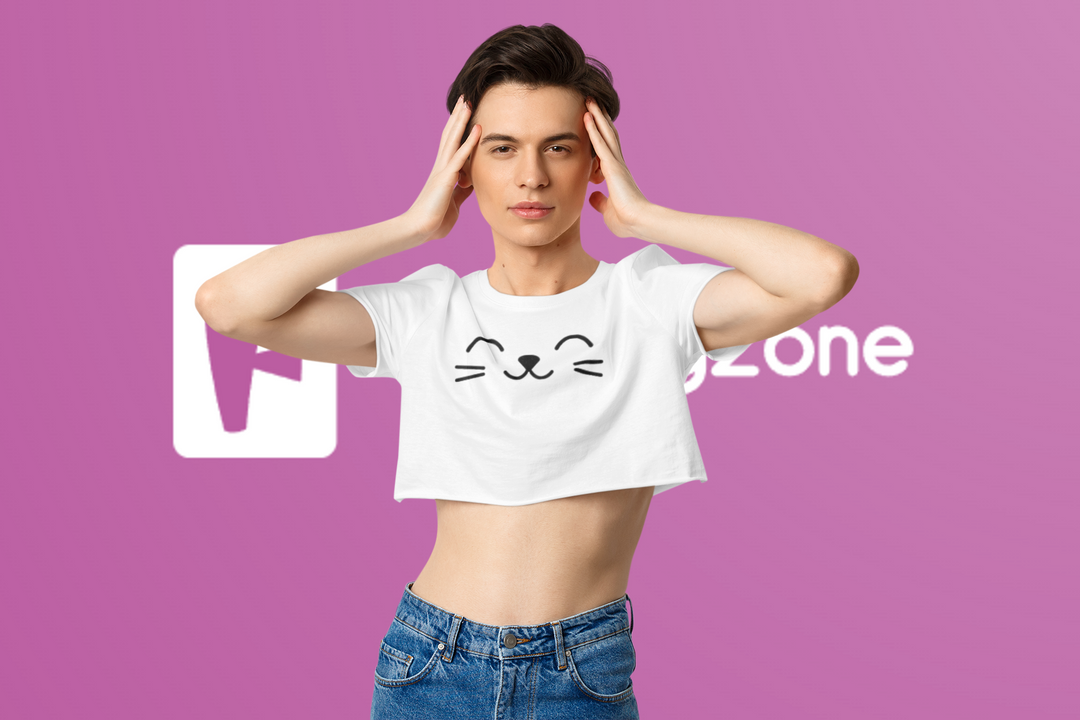 Femboy Cropped Shirt- Kawaii - Femboyzone