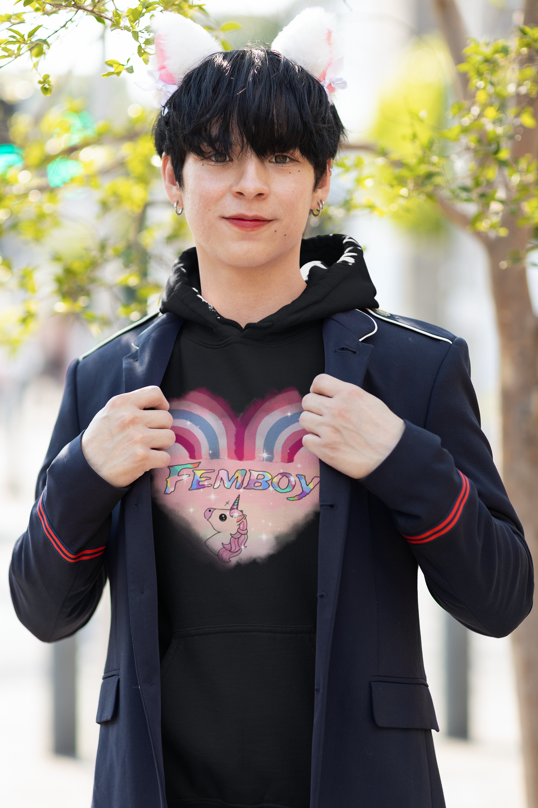 LGBTQ+ Femboy Pride Hoodie - Femboyzone