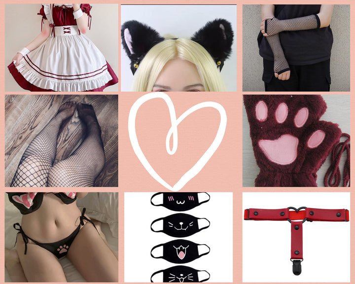 Femboy Kawaii Maid Costume Set, Harajuku Dress, Anime Cosplay Outfit, Femboy Fits, Sexy Maid Dress - Femboyzone