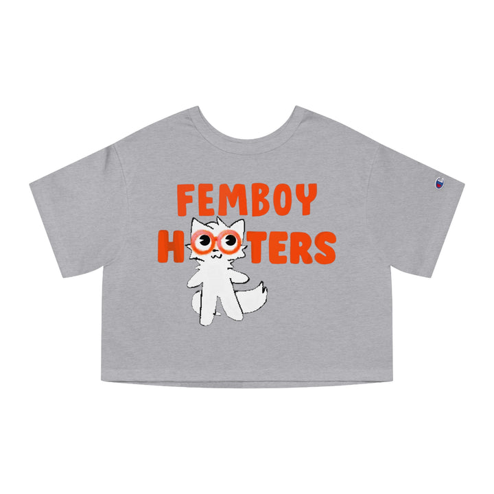 Femboy Hooters X Boykisser Cropped Shirt