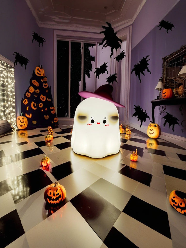 Halloween Pumpkin and Ghost Night Light - Visit the Dark Night