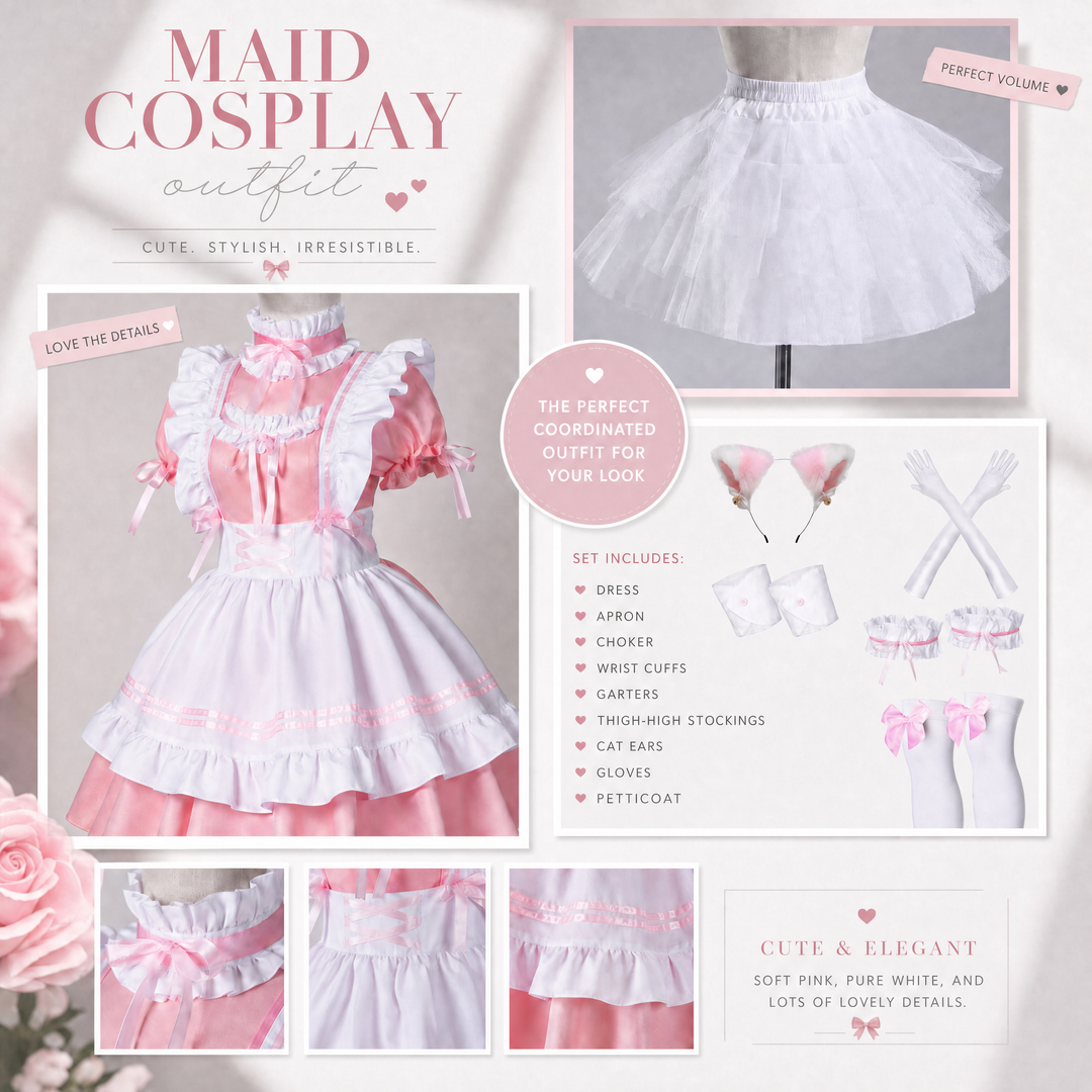 Femboy Maid Costume,  Lingerie Sissy Outfit, Crossdresser Lingerie , Seductive Maid Dress