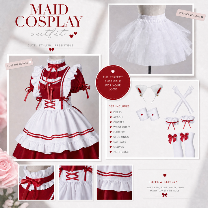 Femboy Maid Costume,  Lingerie Sissy Outfit, Crossdresser Lingerie , Seductive Maid Dress