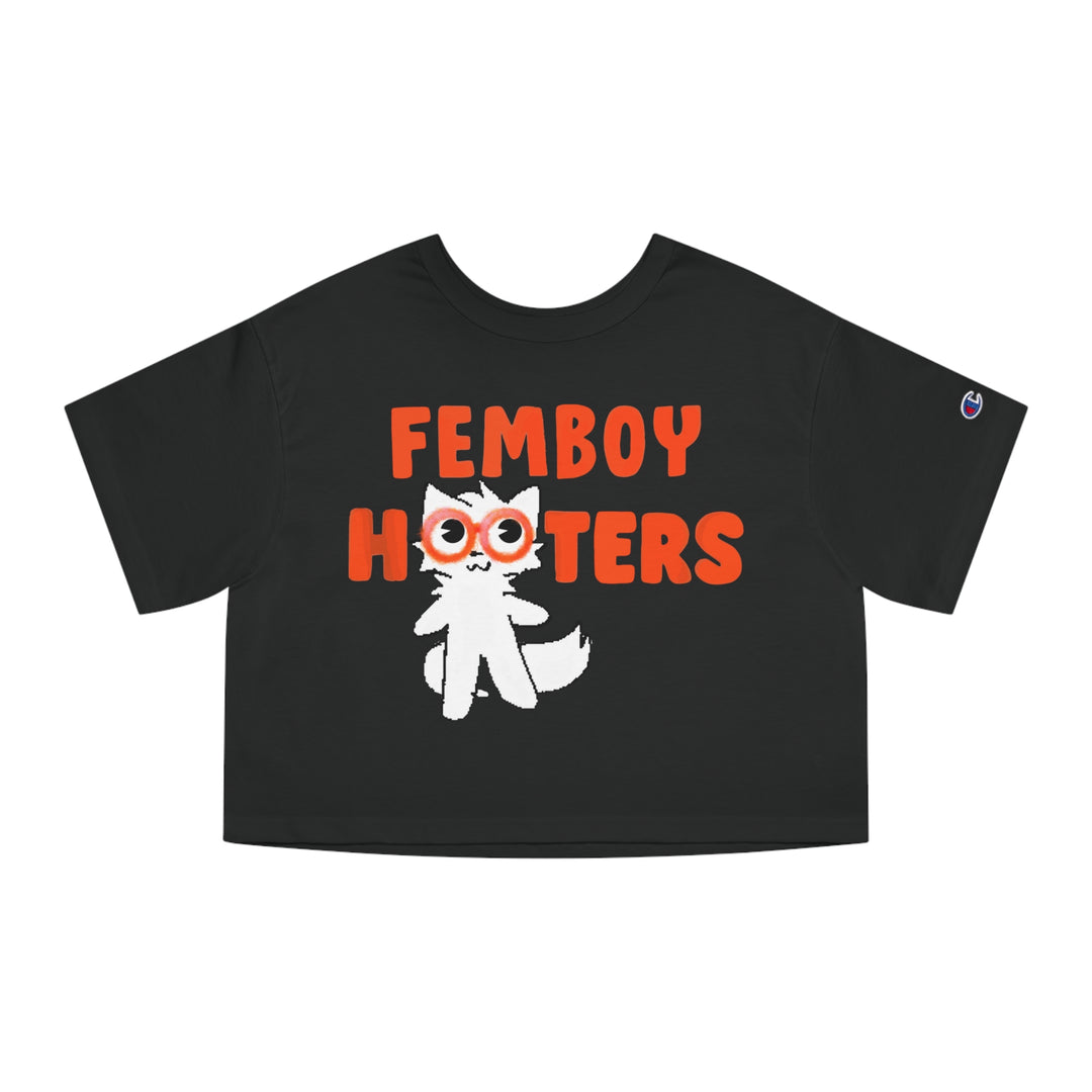 Femboy Hooters X Boykisser Cropped Shirt