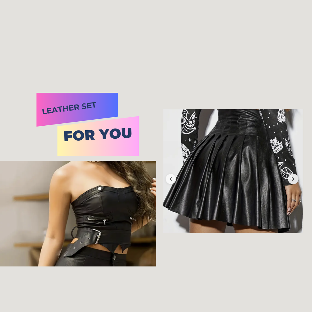 Femboy Leather set-you are hot - Femboyzone