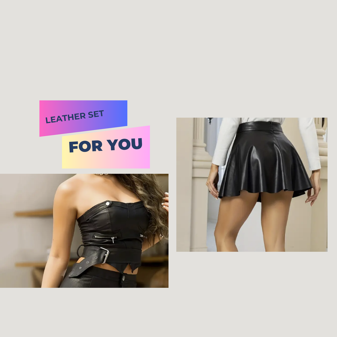 Femboy Leather set-you are hot - Femboyzone