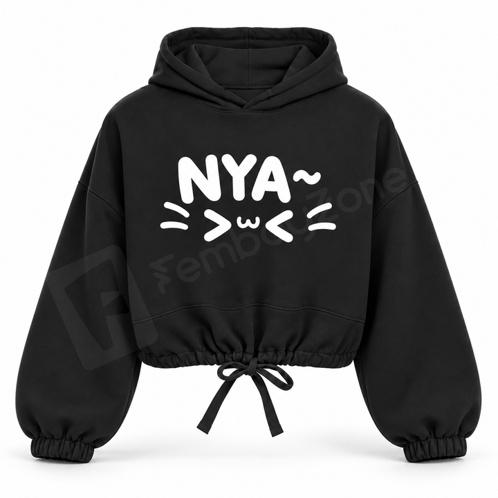 Crop Hoodie Nyaaaa