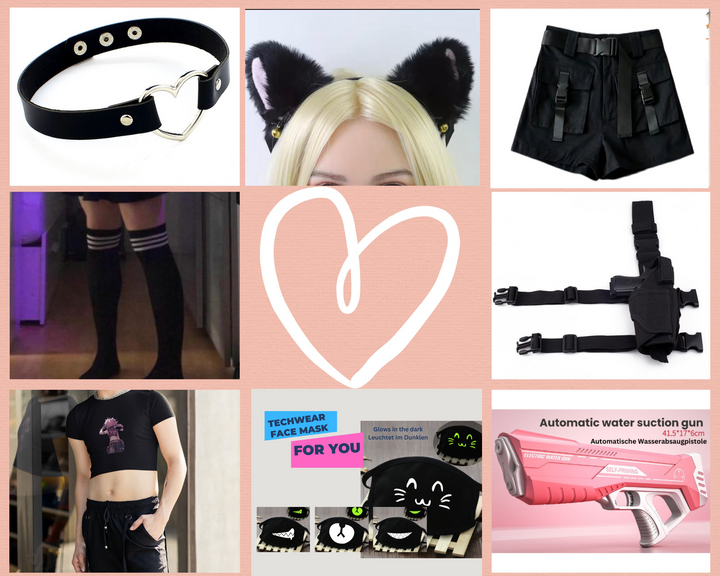 Femboy Agent Techwear Set NEW 2024, Geheime Mission Hotpan Edition, 3 Sets Included, Kawaii Kit, Y2K Clothing, Anime Shirt - Femboyzone