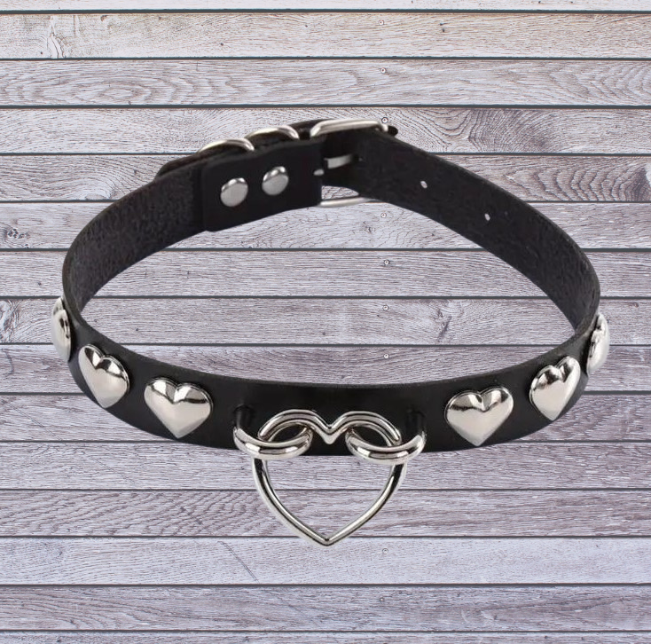 Femboy Heart Charm Choker-by Femboyzone