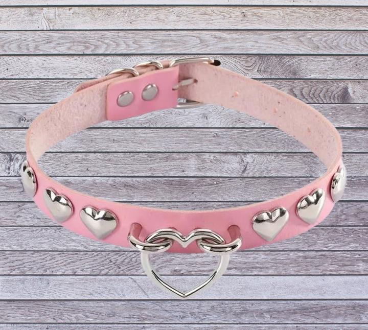 Femboy Heart Charm Choker-by Femboyzone