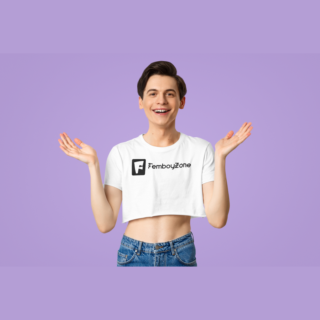 Femboy Cropped Shirt - Exclusive  Femboyzone, Your style. Your zone. cute, feminine, playful and hot!