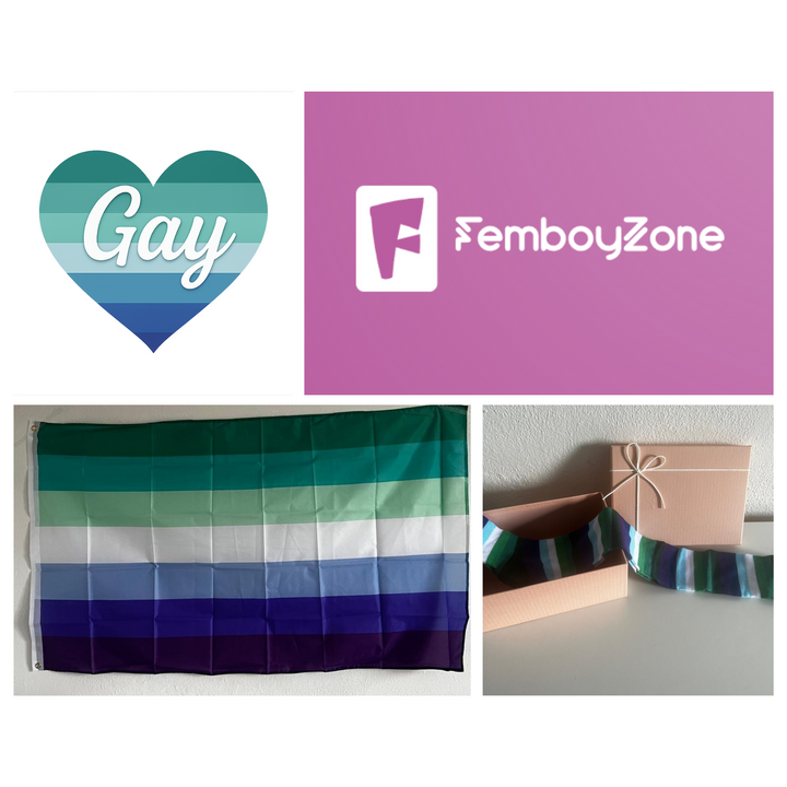 LGBTQ+ thigh high socks & flag combo - make a statement in style!