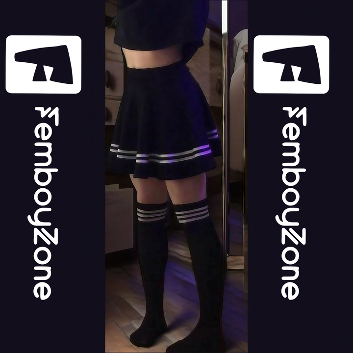 Premium Femboy Plaid Skirt, Y2K Style, Pleated Mini Skirt, Elastic Waist, Schoolgirl Skirt Cute and Sexy