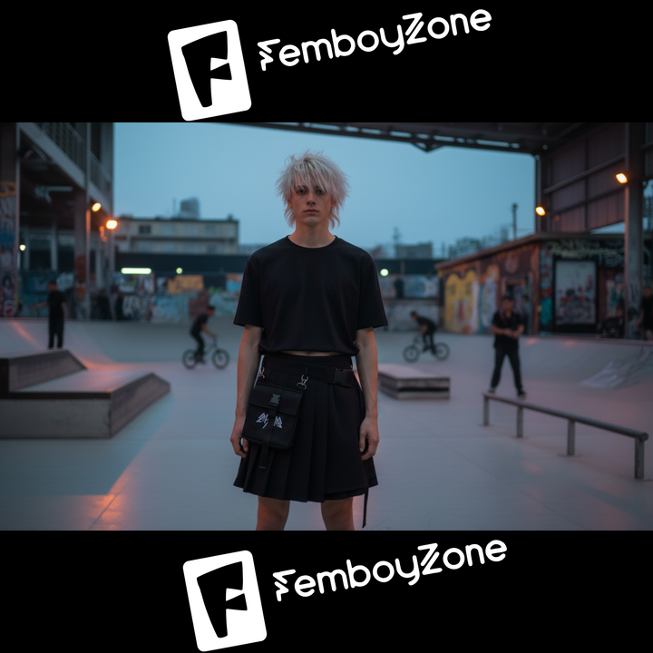 Femboy Techwear Skirt and Pant , Y2K Clothing, Gothic Pleated Mini Skirt, Dark Academia, Vintage Style