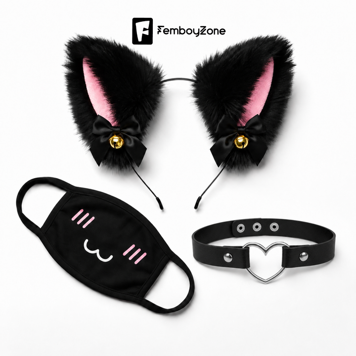 Kawaii-Ohrenset für Catboys und Femboys