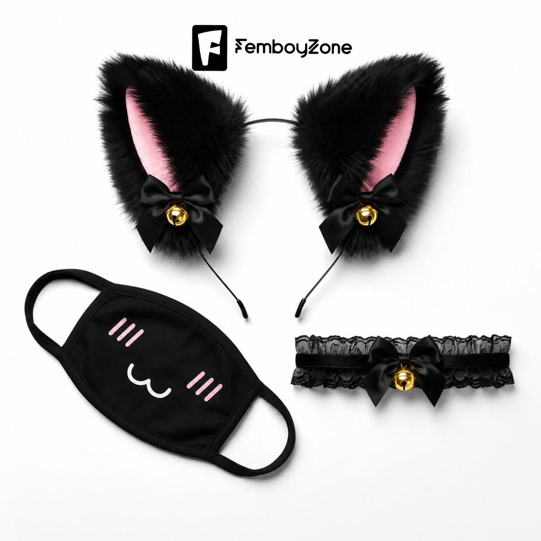 Kawaii-Ohrenset für Catboys und Femboys