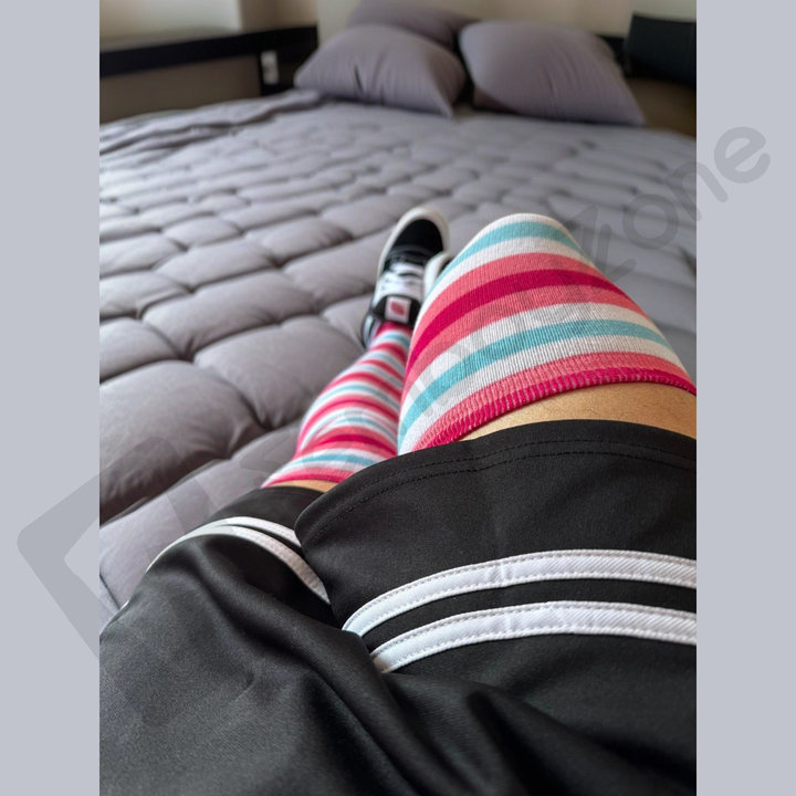 Exclusive Femboyflag Edition Thigh High Socks  - Your style. Your zone. cute, feminine, playful and hot!