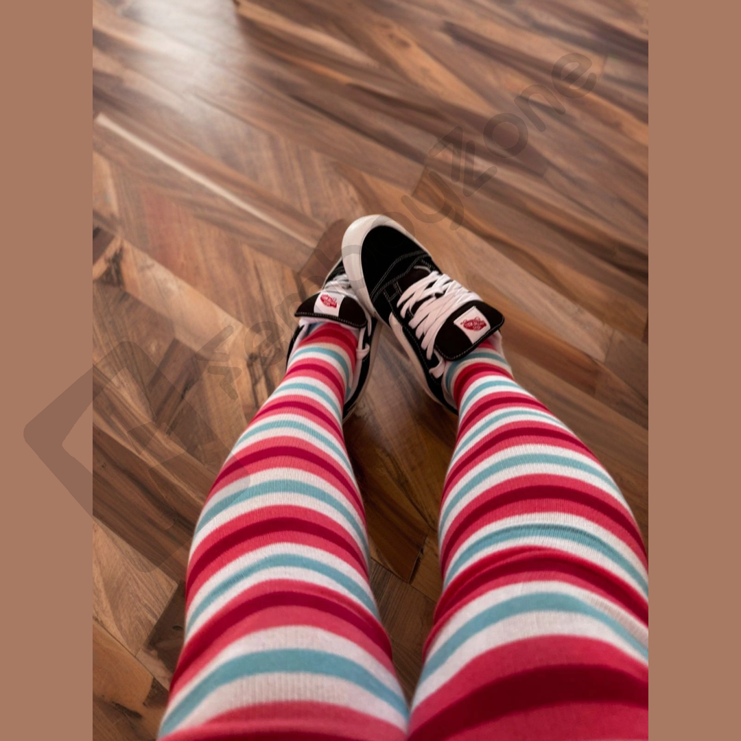 Exclusive Femboyflag Edition Thigh High Socks  - Your style. Your zone. cute, feminine, playful and hot!