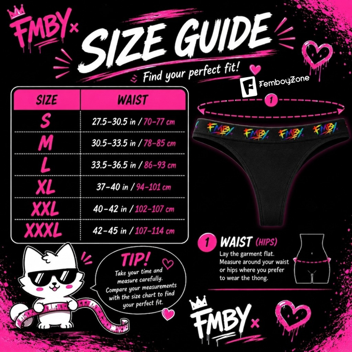 FemboyZone™ Pride Thong – Seductive, Feminine Cotton Blend Underwear