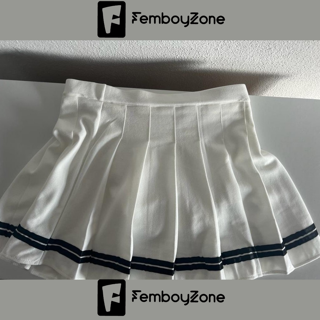 Premium Femboy Plaid Skirt, Y2K Style, Pleated Mini Skirt, Elastic Waist, Schoolgirl Skirt Cute and Sexy