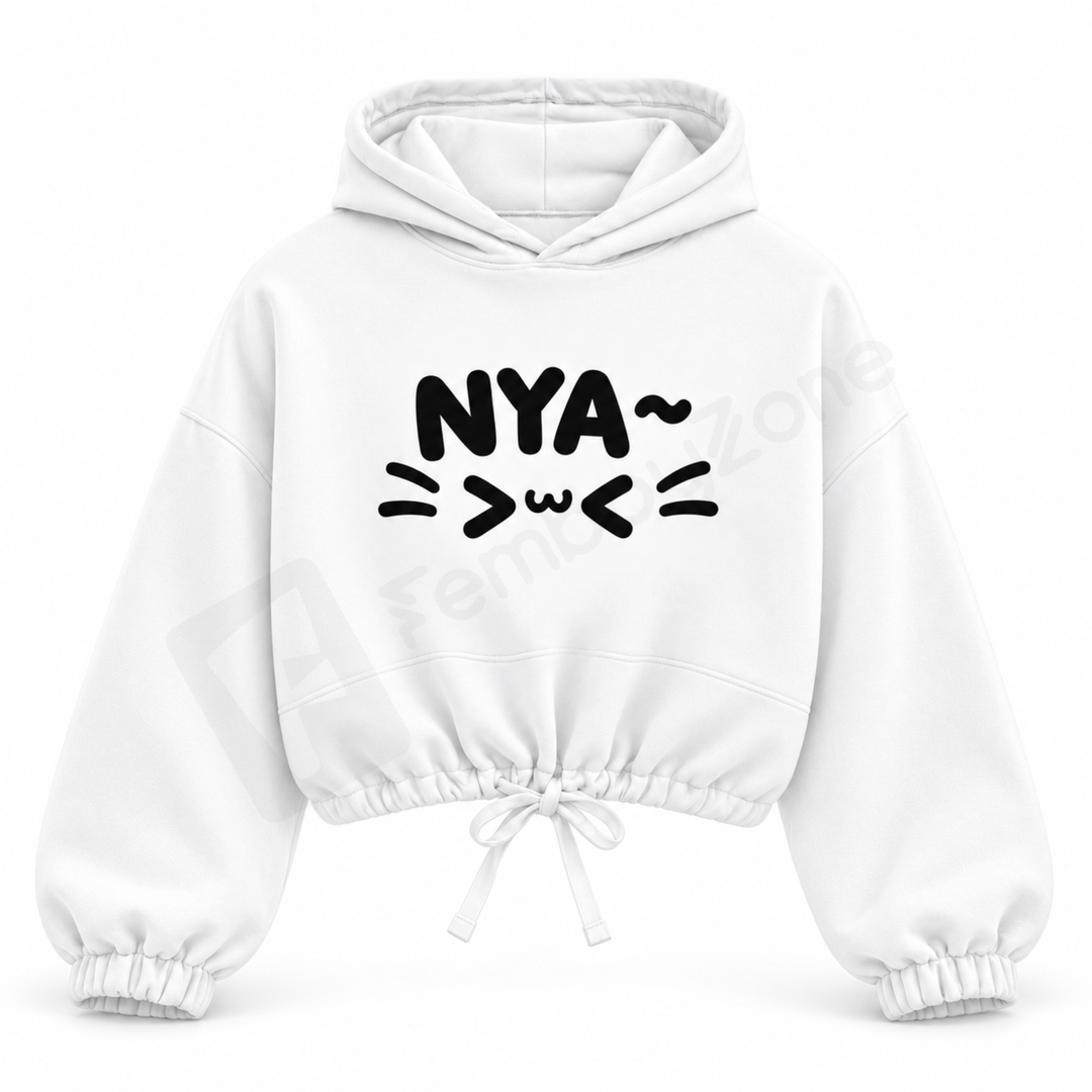 Crop Hoodie Nyaaaa