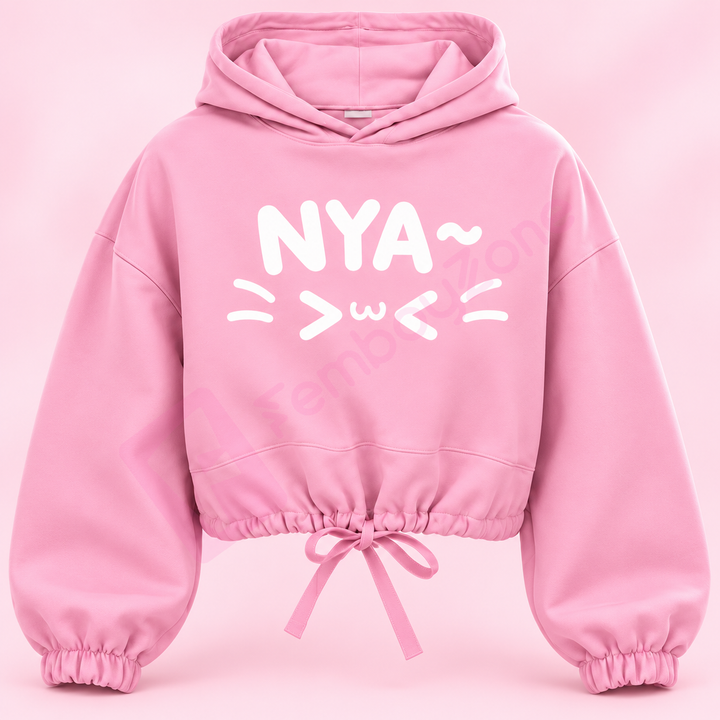 Crop Hoodie Nyaaaa