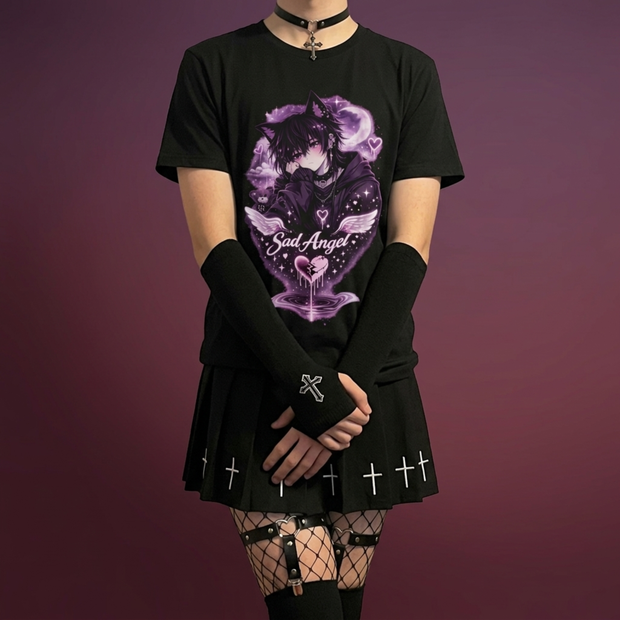 Sad Angel - Emo Shirt Kollektion – Femboyzone