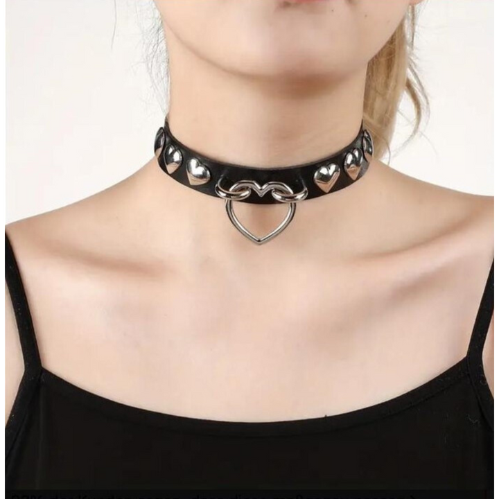 Femboy Heart Charm Choker-by Femboyzone