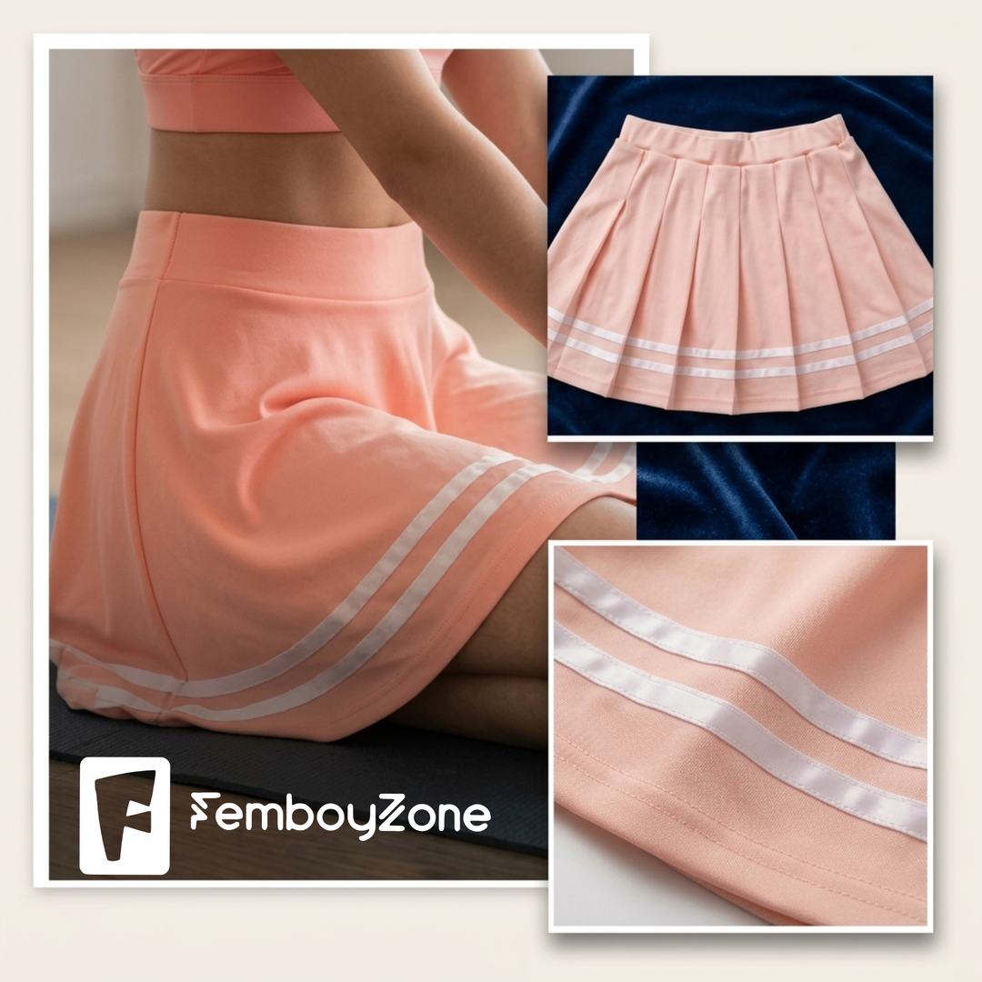 Premium Femboy Plaid Skirt, Y2K Style, Pleated Mini Skirt, Elastic Waist, Schoolgirl Skirt Cute and Sexy