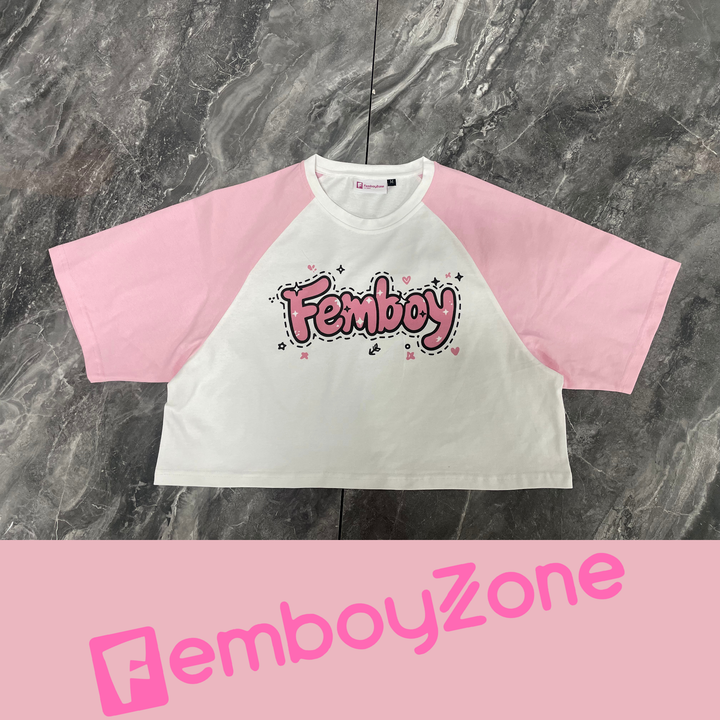Femboy Crop Tee – Soft, Cute & playful