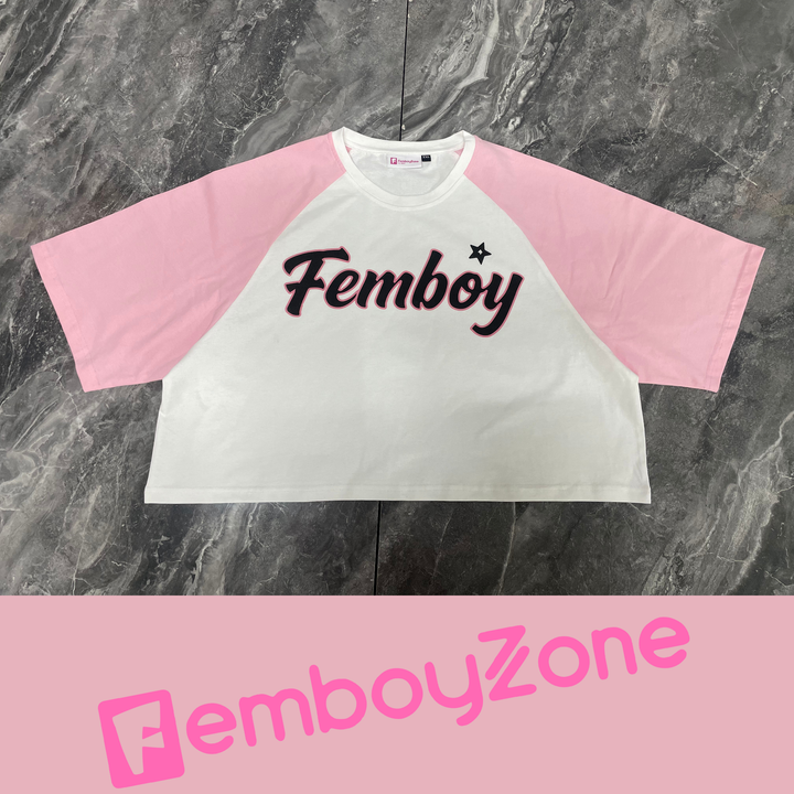 Femboy Crop Tee – Soft, Cute & playful