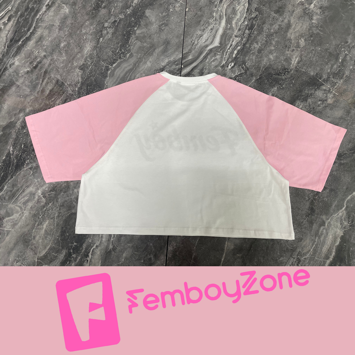Femboy Crop Tee – Soft, Cute & playful