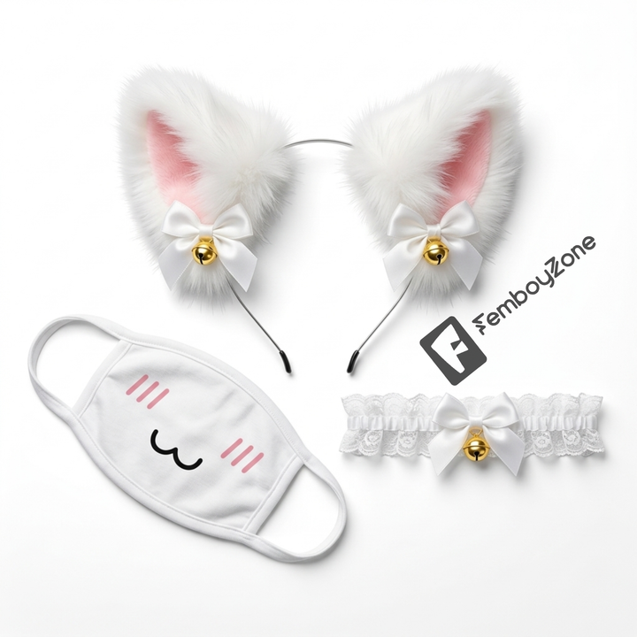 Kawaii-Ohrenset für Catboys und Femboys
