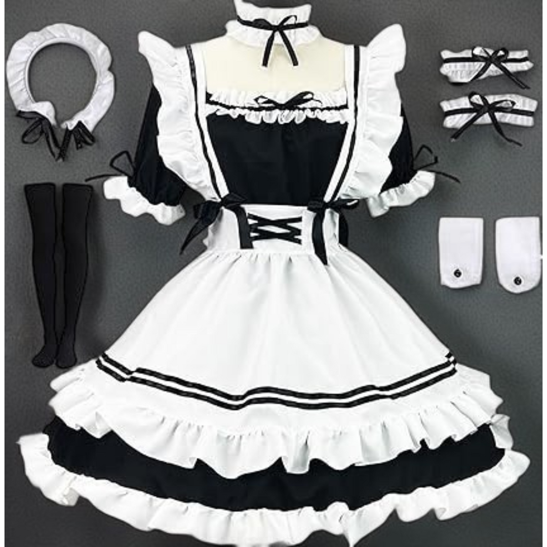 Femboy Maid Costume, Bondage Lingerie Sissy Outfit, Crossdresser Lingerie Set, Seductive Maid Dress