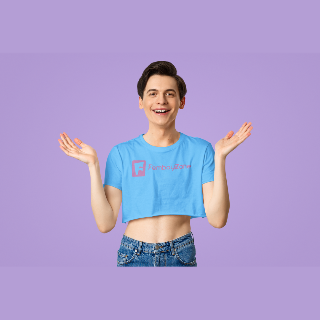 Femboy Cropped Shirt - Exclusive  Femboyzone, Your style. Your zone. cute, feminine, playful and hot!