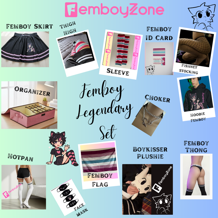 💖 Femboy Legendary Set – Become Your Cutest Self Hoodie Ediiton! 💖