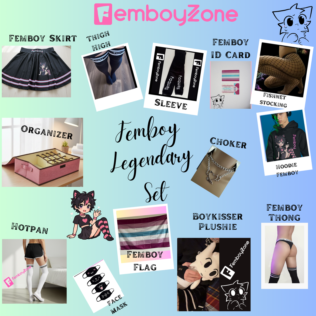 💖 Femboy Legendary Set – Become Your Cutest Self Hoodie Ediiton! 💖