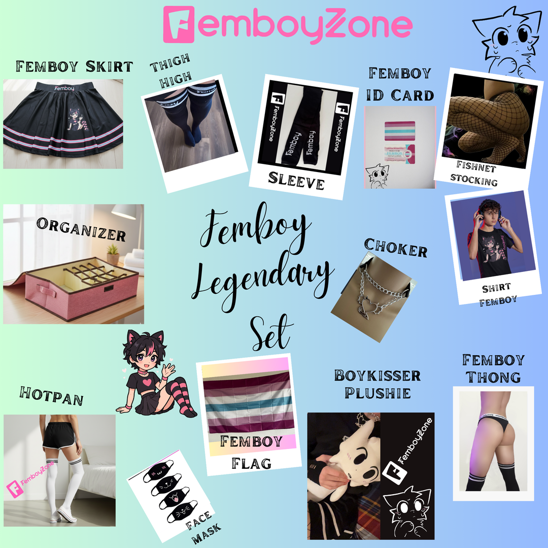 💖 Femboy Legendary Set – Become Your Cutest Self Shirt Ediiton! 💖