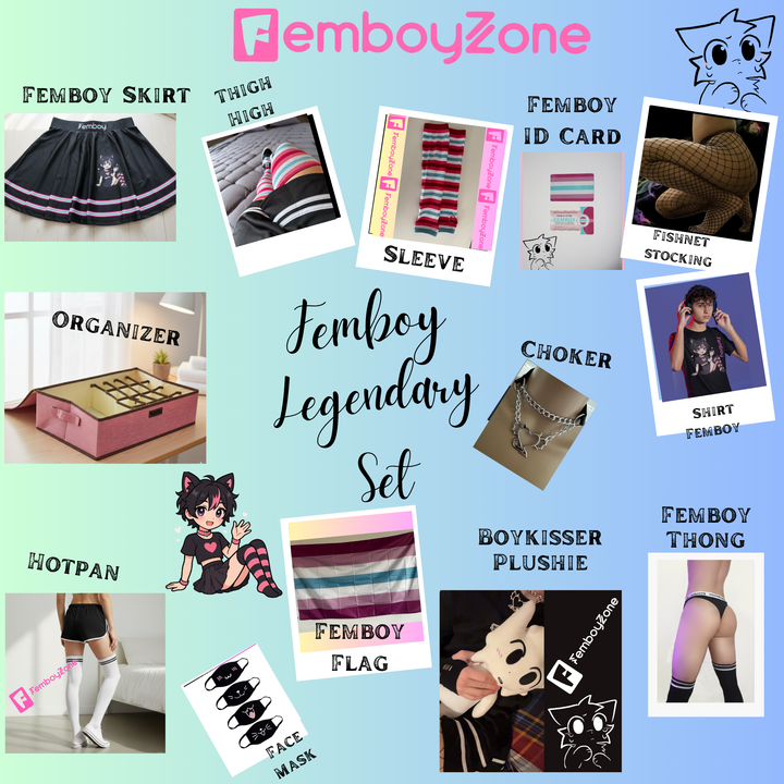 💖 Femboy Legendary Set – Become Your Cutest Self Shirt Ediiton! 💖